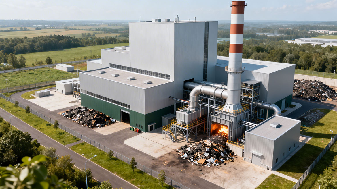 Waste incineration power plant